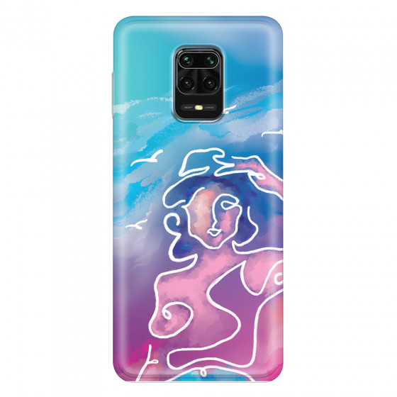 XIAOMI - Redmi Note 9 Pro / Note 9S - Soft Clear Case - Lady With Seagulls
