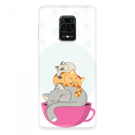 XIAOMI - Redmi Note 9 Pro / Note 9S - Soft Clear Case - Sleep Tight Kitty