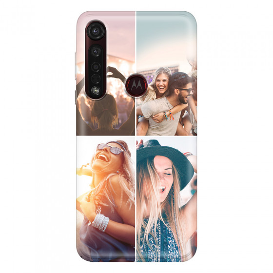 MOTOROLA by LENOVO - Moto G8 Plus - Soft Clear Case - Collage of 4