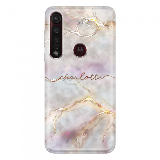 MOTOROLA by LENOVO - Moto G8 Plus - Soft Clear Case - Marble Rootage