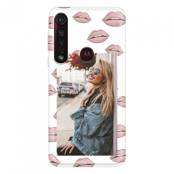 MOTOROLA by LENOVO - Moto G8 Plus - Soft Clear Case - Teenage Kiss Phone Case