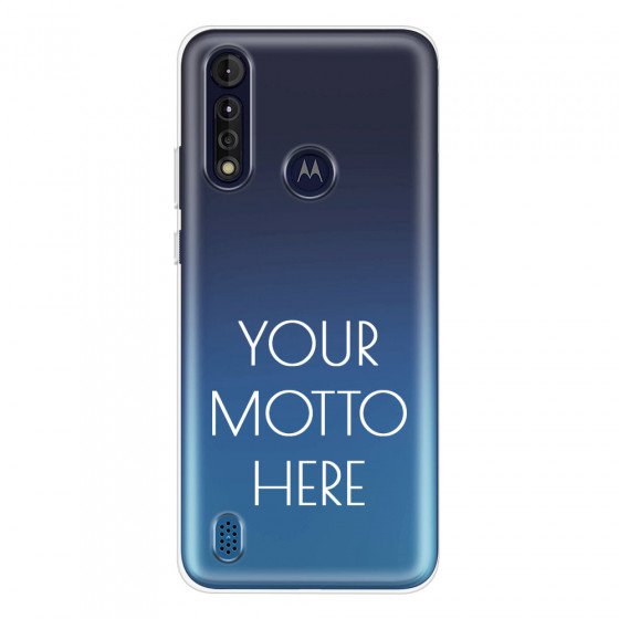 MOTOROLA by LENOVO - Moto G8 Power Lite - Soft Clear Case - Your Motto Here