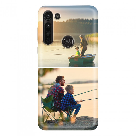 MOTOROLA by LENOVO - Moto G8 Power - Soft Clear Case - Collage of 2