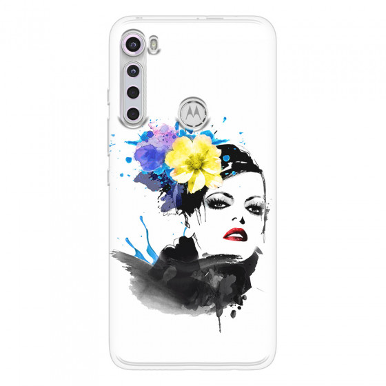 MOTOROLA by LENOVO - Moto One Fusion Plus - Soft Clear Case - Floral Beauty