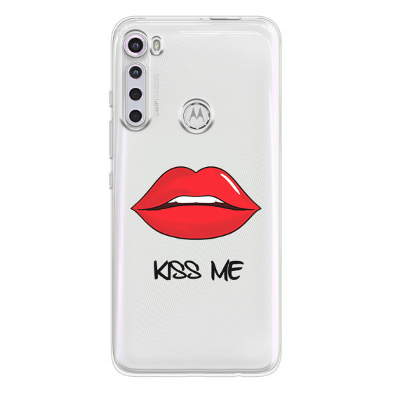 MOTOROLA by LENOVO - Moto One Fusion Plus - Soft Clear Case - Kiss Me