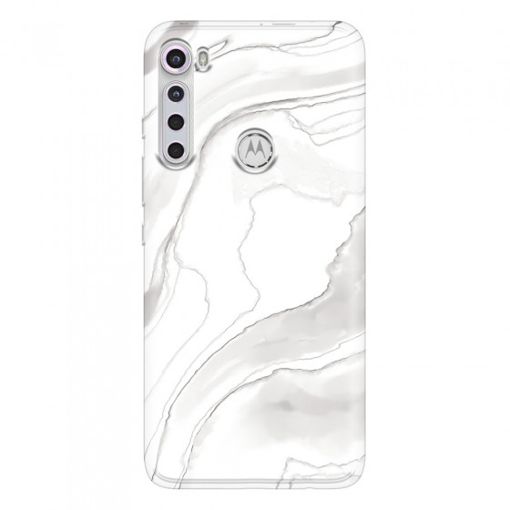 MOTOROLA by LENOVO - Moto One Fusion Plus - Soft Clear Case - Pure Marble Collection III.