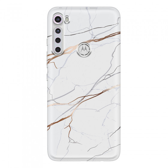 MOTOROLA by LENOVO - Moto One Fusion Plus - Soft Clear Case - Pure Marble Collection IV.