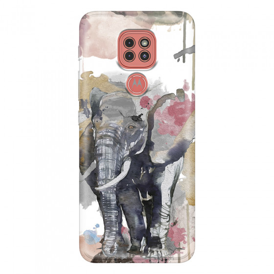MOTOROLA by LENOVO - Moto G9 Play - Soft Clear Case - Elephant