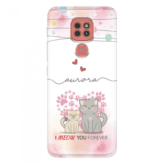 MOTOROLA by LENOVO - Moto G9 Play - Soft Clear Case - I Meow You Forever