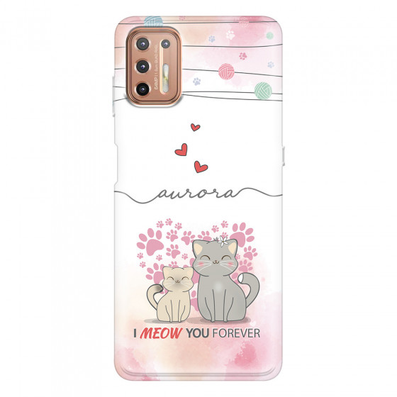 MOTOROLA by LENOVO - Moto G9 Plus - Soft Clear Case - I Meow You Forever