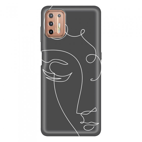 MOTOROLA by LENOVO - Moto G9 Plus - Soft Clear Case - Light Portrait in Picasso Style