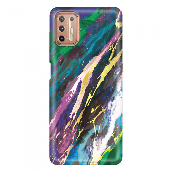 MOTOROLA by LENOVO - Moto G9 Plus - Soft Clear Case - Marble Emerald Pearl