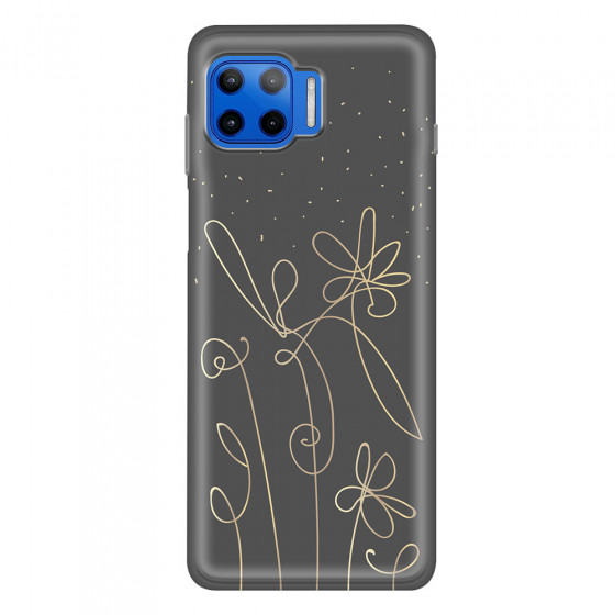 MOTOROLA by LENOVO - Moto G 5G Plus - Soft Clear Case - Midnight Flowers
