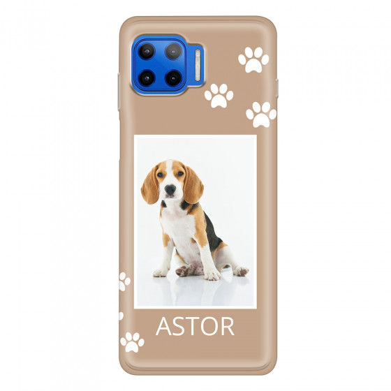 MOTOROLA by LENOVO - Moto G 5G Plus - Soft Clear Case - Puppy