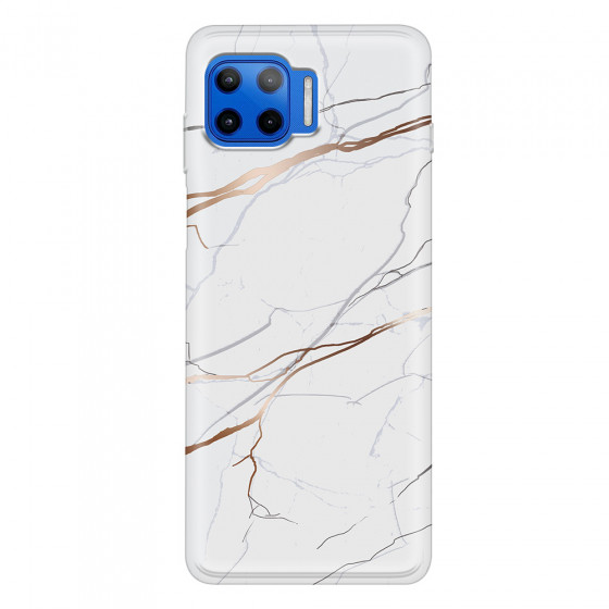 MOTOROLA by LENOVO - Moto G 5G Plus - Soft Clear Case - Pure Marble Collection IV.