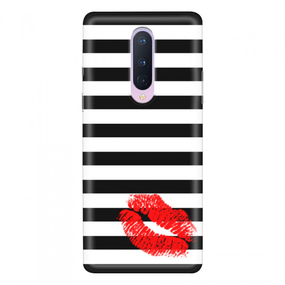 ONEPLUS - OnePlus 8 - Soft Clear Case - B&W Lipstick