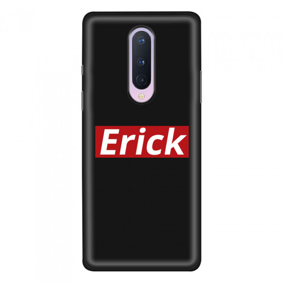 ONEPLUS - OnePlus 8 - Soft Clear Case - Black & Red