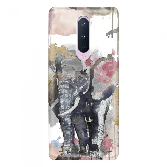 ONEPLUS - OnePlus 8 - Soft Clear Case - Elephant