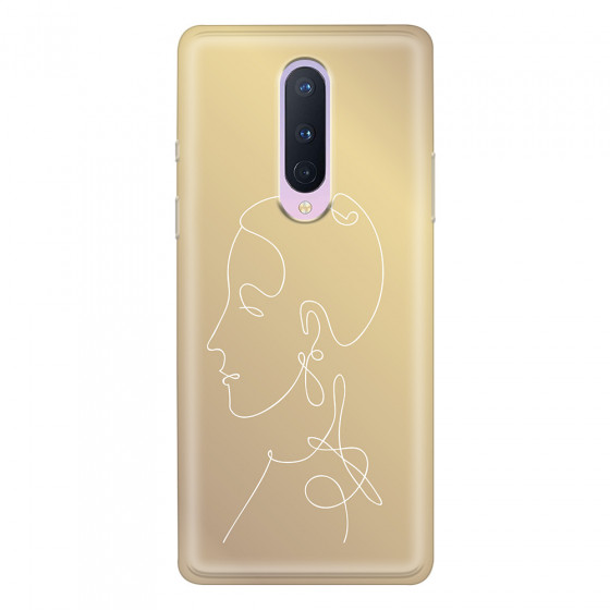 ONEPLUS - OnePlus 8 - Soft Clear Case - Golden Lady