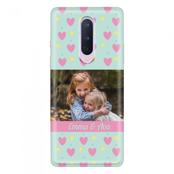 ONEPLUS - OnePlus 8 - Soft Clear Case - Heart Shaped Photo