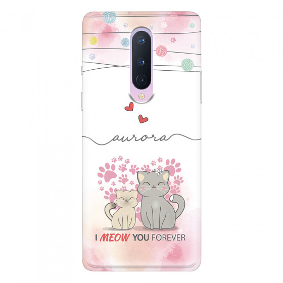 ONEPLUS - OnePlus 8 - Soft Clear Case - I Meow You Forever