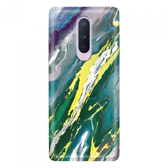 ONEPLUS - OnePlus 8 - Soft Clear Case - Marble Rainforest Green