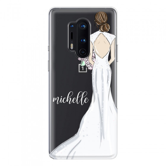 ONEPLUS - OnePlus 8 Pro - Soft Clear Case - Bride To Be Brunette