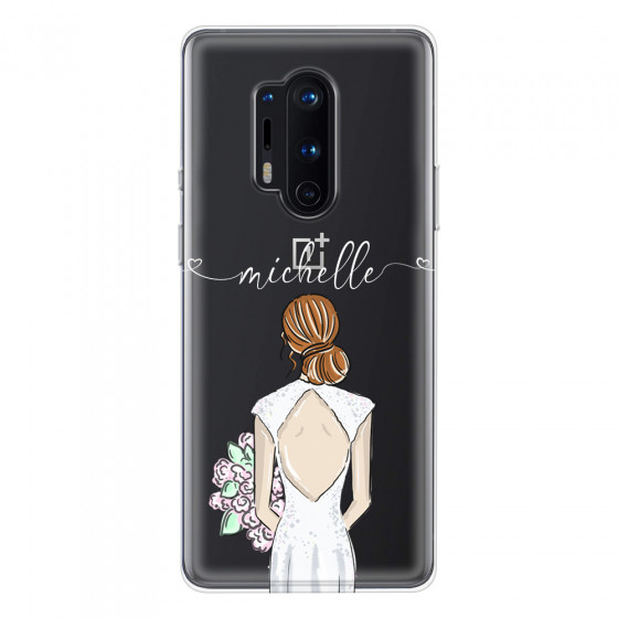 ONEPLUS - OnePlus 8 Pro - Soft Clear Case - Bride To Be Redhead II.