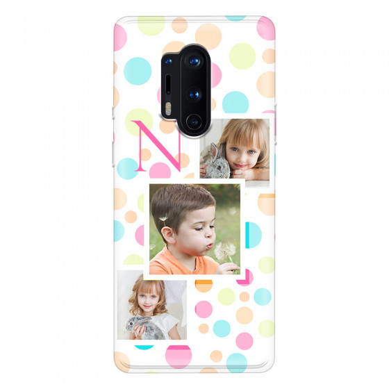 ONEPLUS - OnePlus 8 Pro - Soft Clear Case - Cute Dots Initial
