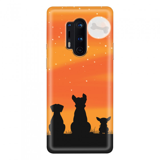 ONEPLUS - OnePlus 8 Pro - Soft Clear Case - Dog's Desire Orange Sky