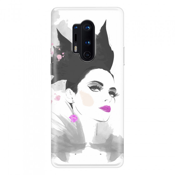 ONEPLUS - OnePlus 8 Pro - Soft Clear Case - Pink Lips