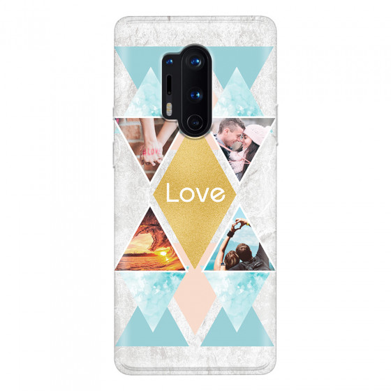 ONEPLUS - OnePlus 8 Pro - Soft Clear Case - Triangle Love Photo