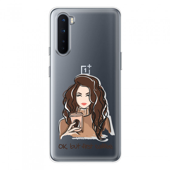 ONEPLUS - OnePlus Nord - Soft Clear Case - But First Coffee