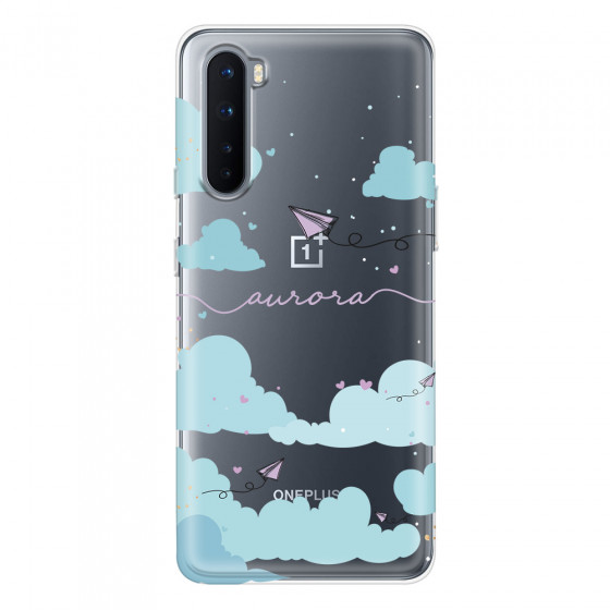 ONEPLUS - OnePlus Nord - Soft Clear Case - Up in the Clouds Purple