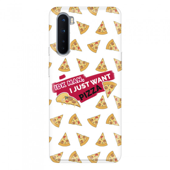 ONEPLUS - OnePlus Nord - Soft Clear Case - Want Pizza Men Phone Case