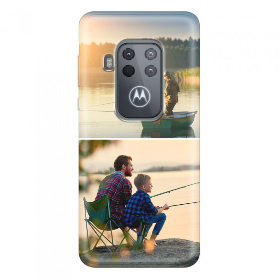 MOTOROLA by LENOVO - Moto One Zoom - Soft Clear Case - Collage of 2