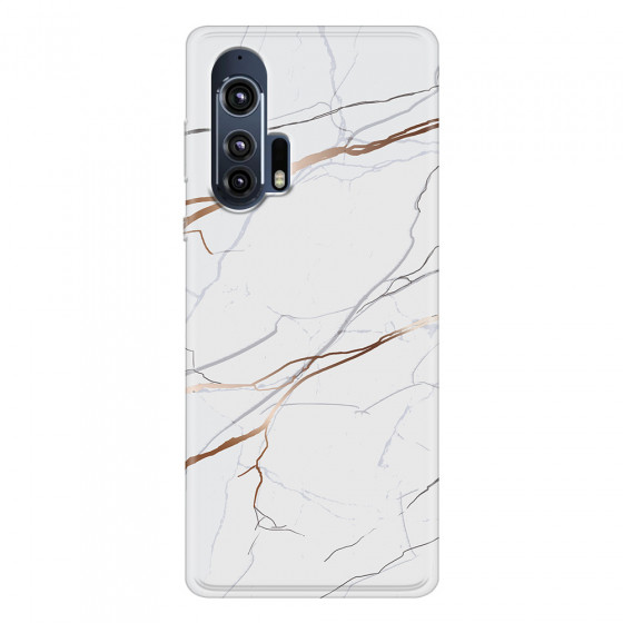 MOTOROLA by LENOVO - Moto Edge Plus - Soft Clear Case - Pure Marble Collection IV.