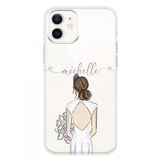 APPLE - iPhone 12 - Soft Clear Case - Bride To Be Brunette II. Dark