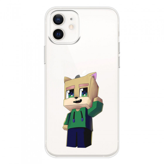 APPLE - iPhone 12 - Soft Clear Case - Clear Fox Player
