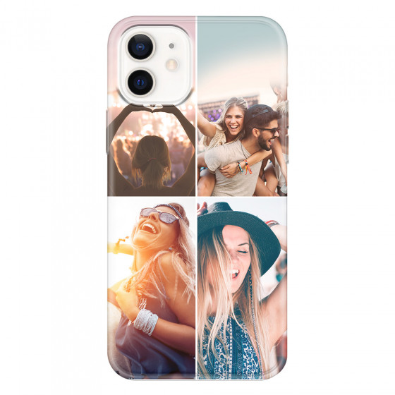 APPLE - iPhone 12 - Soft Clear Case - Collage of 4