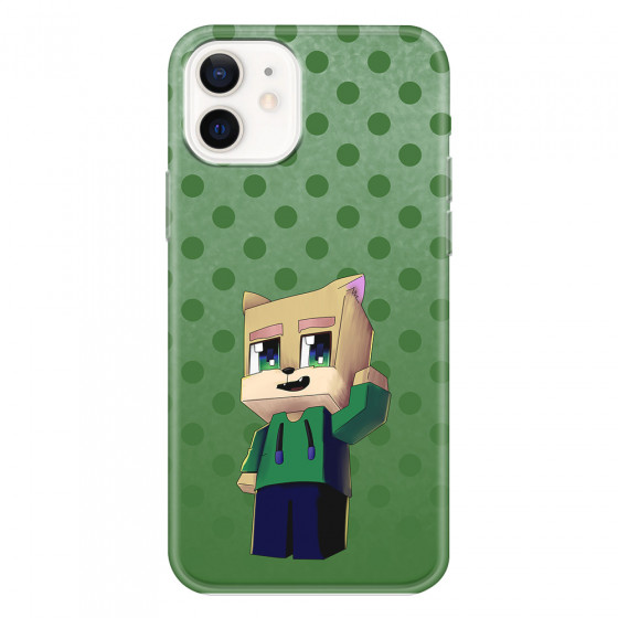APPLE - iPhone 12 - Soft Clear Case - Green Fox Player