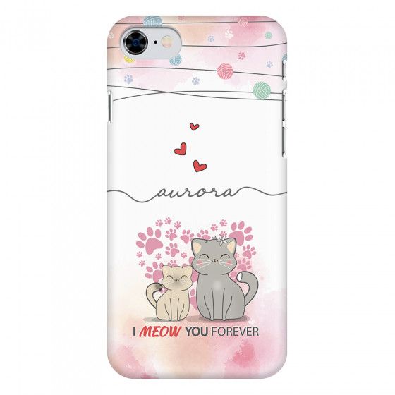 APPLE - iPhone SE 2020 - 3D Snap Case - I Meow You Forever