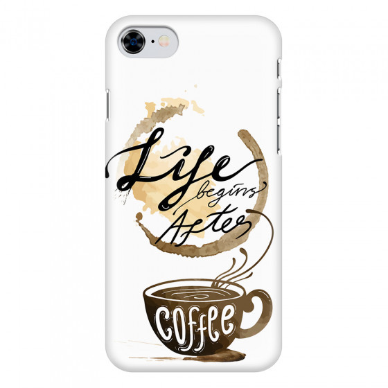 APPLE - iPhone SE 2020 - 3D Snap Case - Life begins after coffee