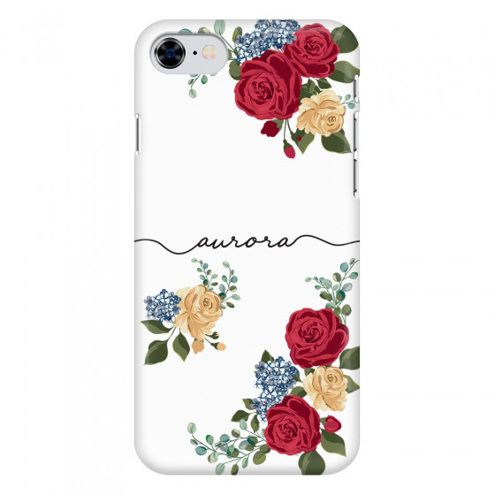 APPLE - iPhone SE 2020 - 3D Snap Case - Red Floral Handwritten