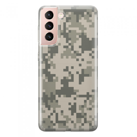 SAMSUNG - Galaxy S21 - Soft Clear Case - Digital Camouflage