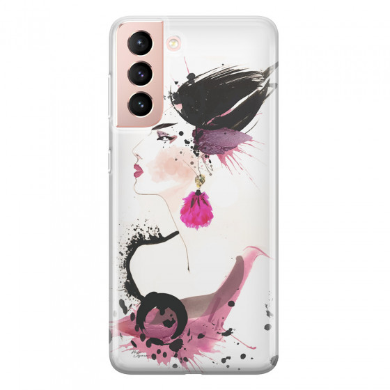 SAMSUNG - Galaxy S21 - Soft Clear Case - Japanese Style