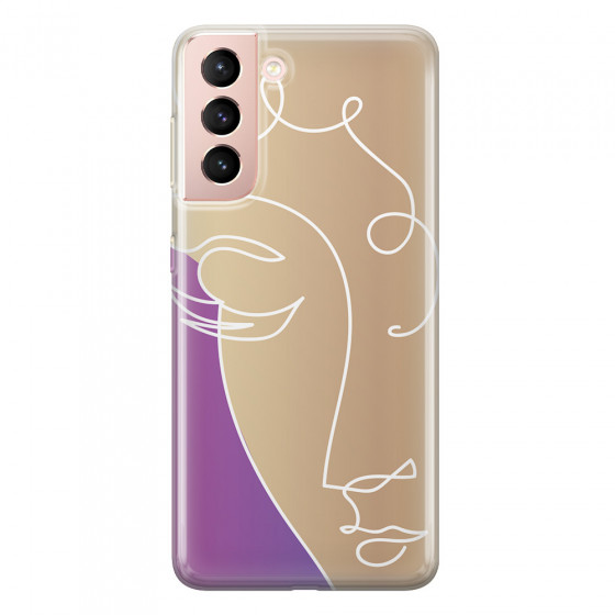 SAMSUNG - Galaxy S21 - Soft Clear Case - Miss Rose Gold