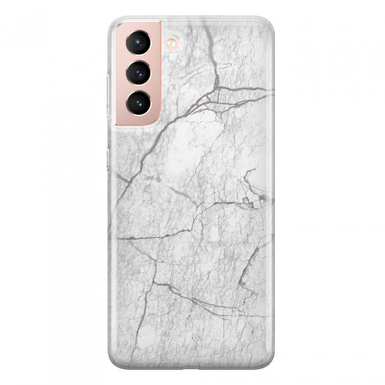 SAMSUNG - Galaxy S21 - Soft Clear Case - Pure Marble Collection II.