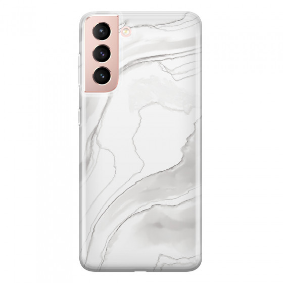 SAMSUNG - Galaxy S21 - Soft Clear Case - Pure Marble Collection III.