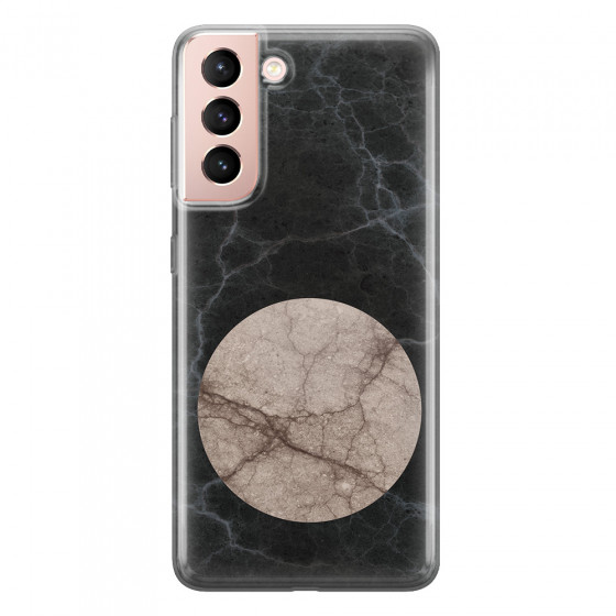 SAMSUNG - Galaxy S21 - Soft Clear Case - Pure Marble Collection VII.